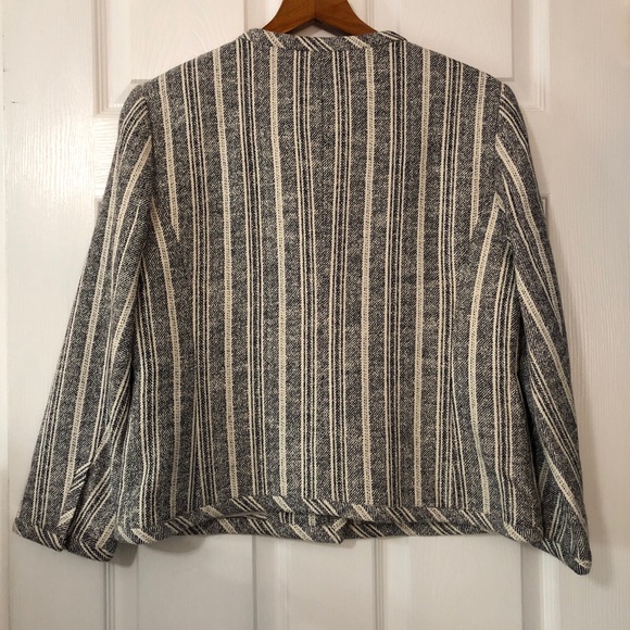 COACH Navy Heritage Stripe Jacket, Size Med | NWT - Picture 3 of 7